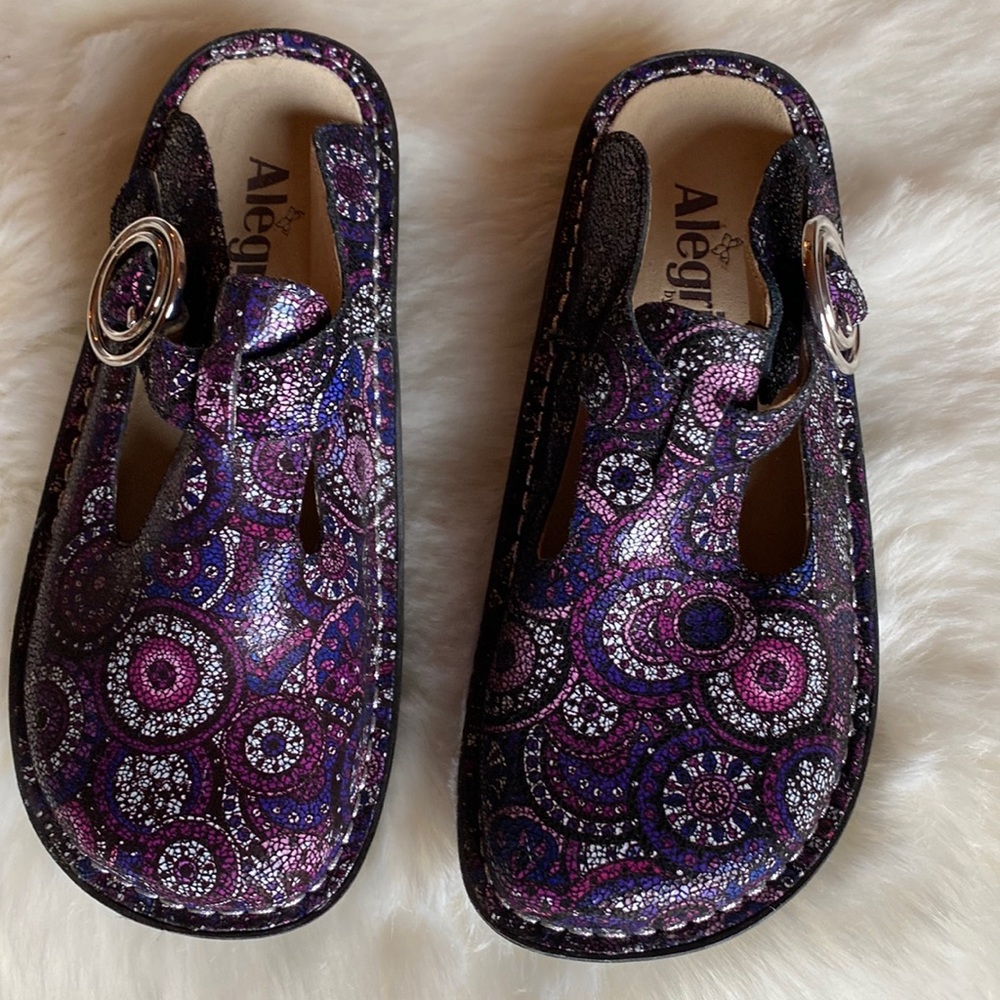 ALEGRIA WOMEN LEATHER CLOG SHOE SIZE 35